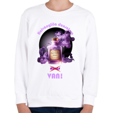 PRINTFASHION Halványlila dunszt - Gyerek pulóver - Fehér gyerek pulóver, kardigán