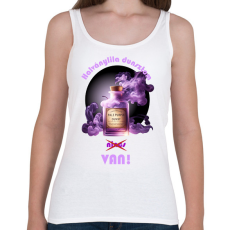 PRINTFASHION Halványlila dunszt - Női atléta - Fehér