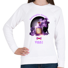 PRINTFASHION Halványlila dunszt - Női pulóver - Fehér női pulóver, kardigán