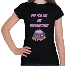 PRINTFASHION Hamburger Bamburger - Női póló - Fekete