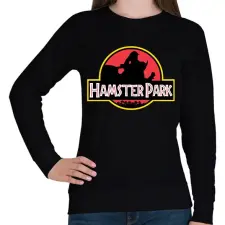 PRINTFASHION Hamster Park - Női pulóver - Fekete női pulóver, kardigán