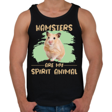 PRINTFASHION Hamsters are my spirit animal - Férfi atléta - Fekete atléta, trikó