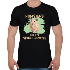 PRINTFASHION Hamsters are my spirit animal - Férfi póló - Fekete