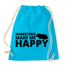 PRINTFASHION Hamsters make me happy - Sportzsák, Tornazsák - Surf blue kézitáska és bőrönd
