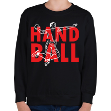 PRINTFASHION Handball - Man - Gyerek pulóver - Fekete