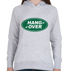 PRINTFASHION Hang Over - Land Rover - Női kapucnis pulóver - Sport szürke