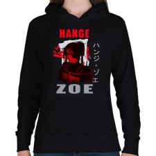 PRINTFASHION HANGE ZOE - Női kapucnis pulóver - Fekete női pulóver, kardigán