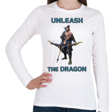 PRINTFASHION Hanzo - Unleash the Dragon - Női hosszú ujjú póló - Fehér női póló