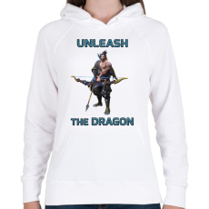 PRINTFASHION Hanzo - Unleash the Dragon - Női kapucnis pulóver - Fehér