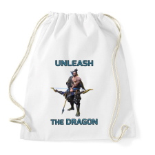 PRINTFASHION Hanzo - Unleash the Dragon - Sportzsák, Tornazsák - Fehér tornazsák