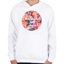 PRINTFASHION HAPPINESS - Gyerek kapucnis pulóver - Fehér gyerek pulóver, kardigán