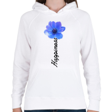 PRINTFASHION Happiness  - Női kapucnis pulóver - Fehér női póló