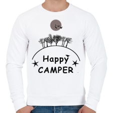 PRINTFASHION HAPPY CAMPER FF - Férfi pulóver - Fehér férfi pulóver, kardigán