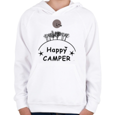 PRINTFASHION HAPPY CAMPER FF - Gyerek kapucnis pulóver - Fehér