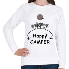 PRINTFASHION HAPPY CAMPER FF - Női pulóver - Fehér