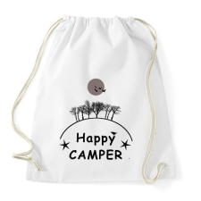 PRINTFASHION HAPPY CAMPER FF - Sportzsák, Tornazsák - Fehér tornazsák
