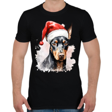 PRINTFASHION Happy Dog1 - Férfi póló - Fekete férfi póló