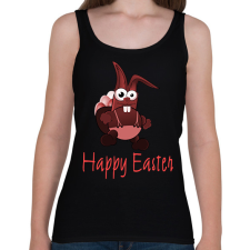 PRINTFASHION Happy Easter - Női atléta - Fekete női trikó