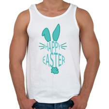 PRINTFASHION Happy Easter - Nyúllal - Férfi atléta - Fehér atléta, trikó