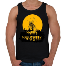PRINTFASHION happy halloween - Férfi atléta - Fekete atléta, trikó