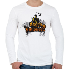PRINTFASHION happy halloween - Férfi hosszú ujjú póló - Fehér férfi póló