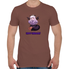 PRINTFASHION Happy Halloween - Férfi póló - Mogyoróbarna férfi póló