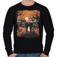 PRINTFASHION Happy Halloween - Férfi pulóver - Fekete férfi pulóver, kardigán