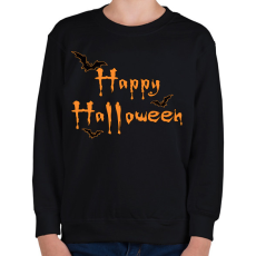 PRINTFASHION Happy Halloween  - Gyerek pulóver - Fekete