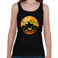 PRINTFASHION Happy Halloween Kör - Női atléta - Fekete női trikó