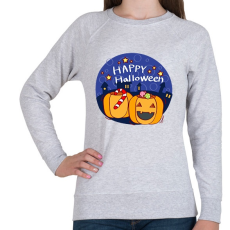 PRINTFASHION Happy Halloween Night - Női pulóver - Sport szürke