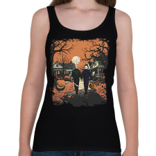 PRINTFASHION Happy Halloween - Női atléta - Fekete női trikó