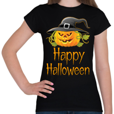 PRINTFASHION Happy Halloween  - Női póló - Fekete