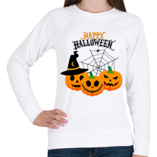 PRINTFASHION Happy Halloween - Női pulóver - Fehér