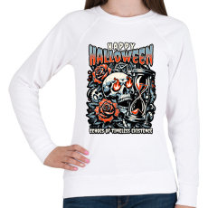 PRINTFASHION Happy Halloween - Női pulóver - Fehér