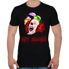 PRINTFASHION happy halloween pennywise - Férfi póló - Fekete