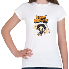 PRINTFASHION Happy Halloween tökfej - Női póló - Fehér női póló