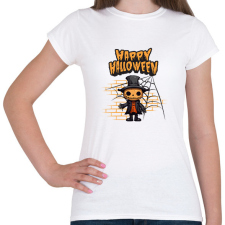PRINTFASHION Happy Halloween tökfej - Női póló - Fehér női póló