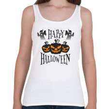 PRINTFASHION Happy Halloween Tökfejes - Női atléta - Fehér női trikó