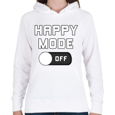 PRINTFASHION happy mode - Női kapucnis pulóver - Fehér női pulóver, kardigán