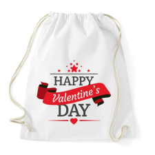 PRINTFASHION Happy Valentine's Day - Sportzsák, Tornazsák - Fehér tornazsák