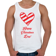 PRINTFASHION Happy Valentines day! - Férfi atléta - Fehér