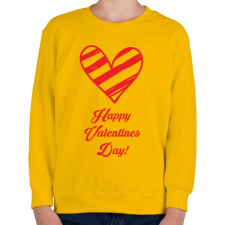 PRINTFASHION Happy Valentines day! - Gyerek pulóver - Sárga gyerek pulóver, kardigán