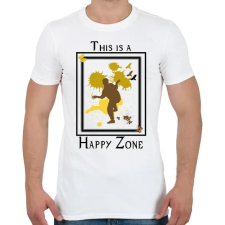 PRINTFASHION happy zone - Férfi póló - Fehér férfi póló