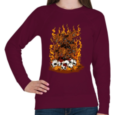 PRINTFASHION Harag - Női pulóver - Bordó