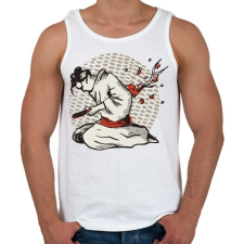 PRINTFASHION Harakiri japán tollrajz - Férfi atléta - Fehér atléta, trikó