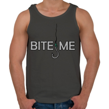 PRINTFASHION Harapj rám! - Férfi atléta - Sötétszürke atléta, trikó