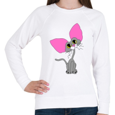 PRINTFASHION Harci kandúr - Női pulóver - Fehér női pulóver, kardigán