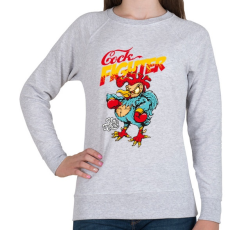 PRINTFASHION Harcos kakas - Női pulóver - Sport szürke