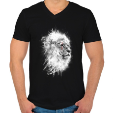 PRINTFASHION Harcos Lélek - Férfi V-nyakú póló - Fekete