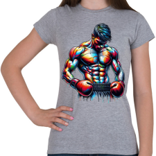 PRINTFASHION Harcos - Női póló - Sport szürke női póló